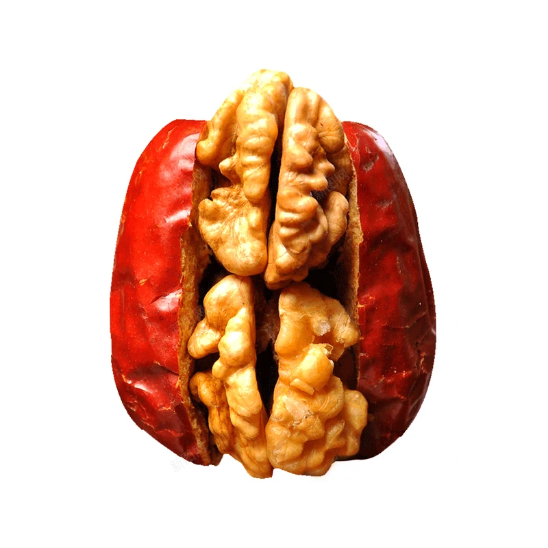 Chinese new snacks dried red dates walnut with walnut kernel in the middle walnut with jujube