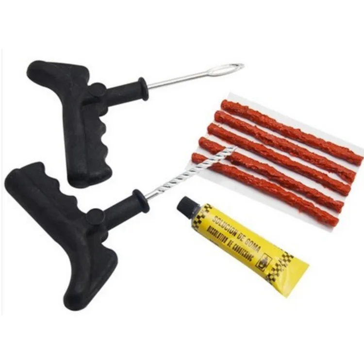 
8pcs Portable Auto car motorcycle bicycle tubeless Quick Emergency Tire repair tool kit 