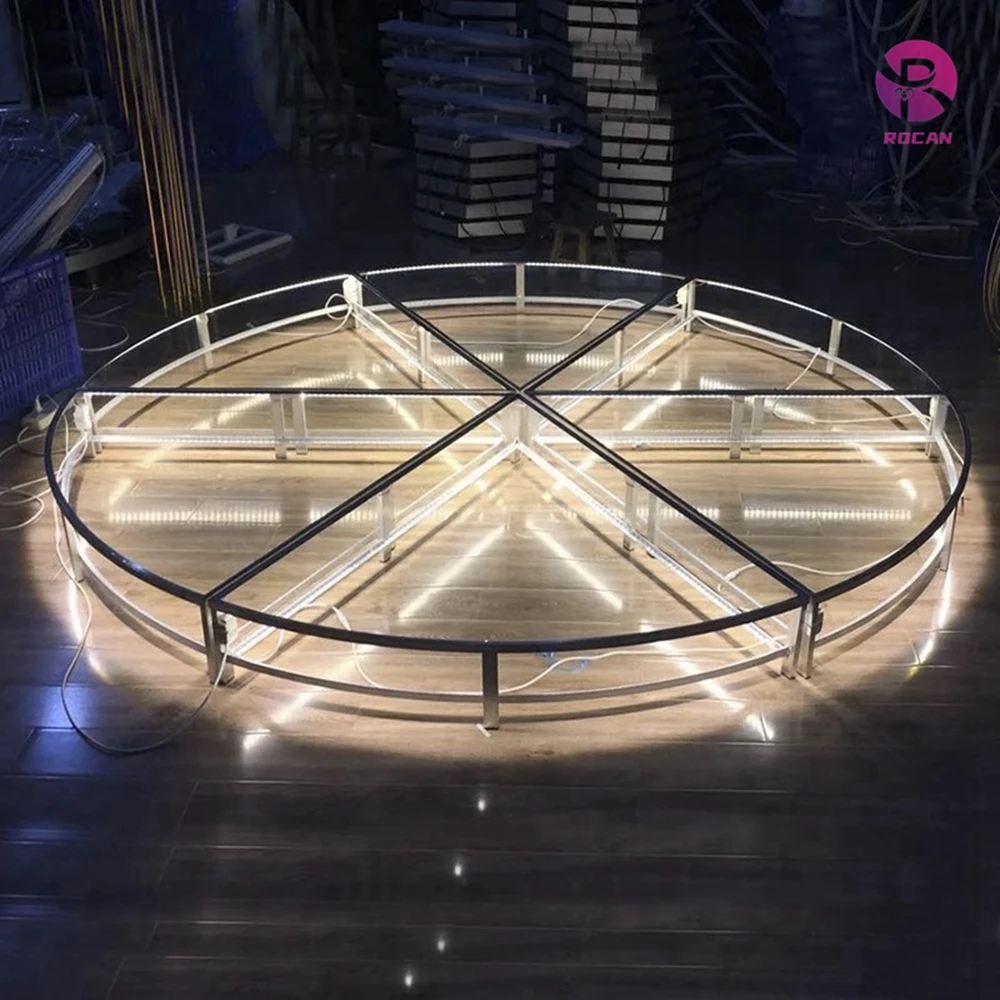 Round Three Layers  led dancing floor  wedding stage decoration stage platform Frame Truss System Concert