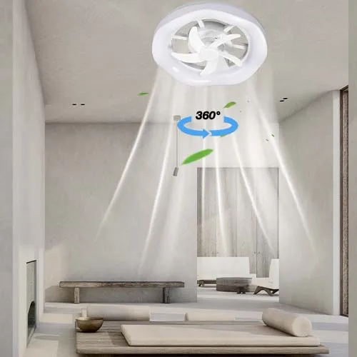 New Design 14 Inch Wholesale Indoor Rechargeable Ceiling Fans With Remote High Lumen And 180 degree rotation