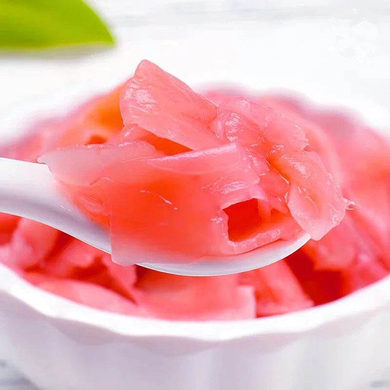 Wholesale Bulk Pickled Pink Sushi Ginger Pink Sushi Ginger