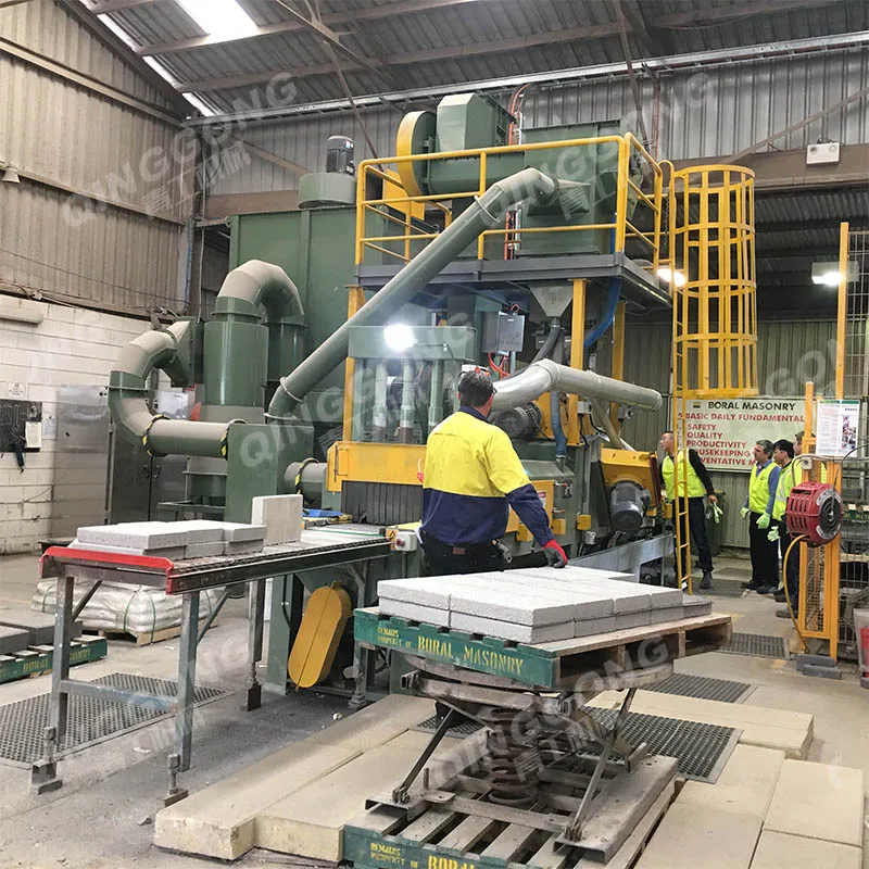 Paving slabs surface cleaning through type paver block shot blasting machine manufacturer