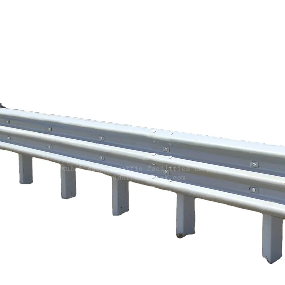 Cambodia Highway Guardrail Corrugated Safety Barrier / Galvanized Beam Guard Rails