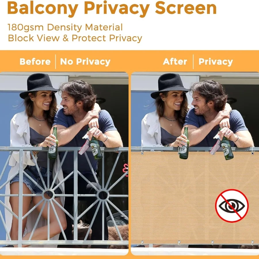 3*16ft  Balcony shading mesh privacy screen fence net privacy net polyethylene safety net fence screen panel