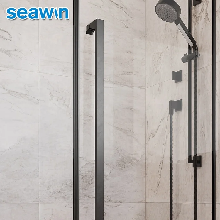 Seawin Quality Enclosures Floor Hinge Parts Shower Room Cabin 1300X800 Shower Glass Door