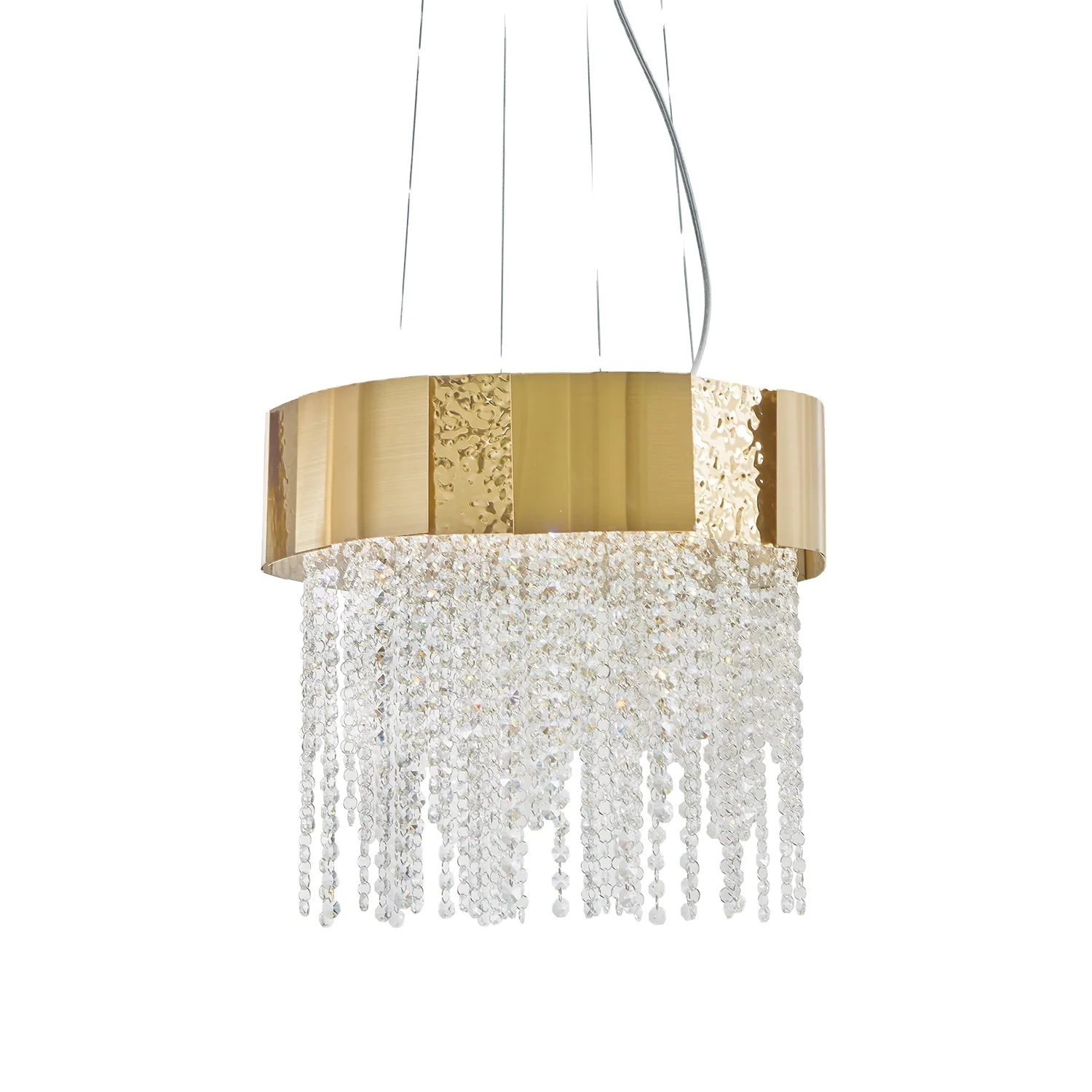 
Large Round Hotel Home Living Room LED Hanging Lamp Modern Crystal Pendant lamps Chandelier Lighting 