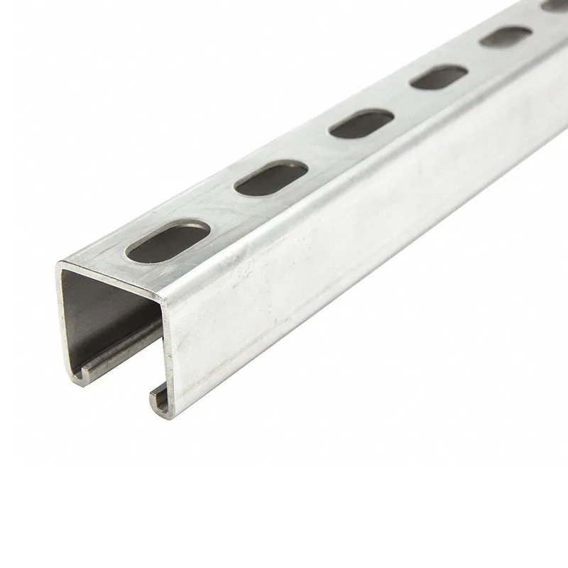 OEM ODM Factory Carbon Steel Frame Slotted Unistruct U / C Channel Bracket Uni-strut Channel Roof Light System Mounting System