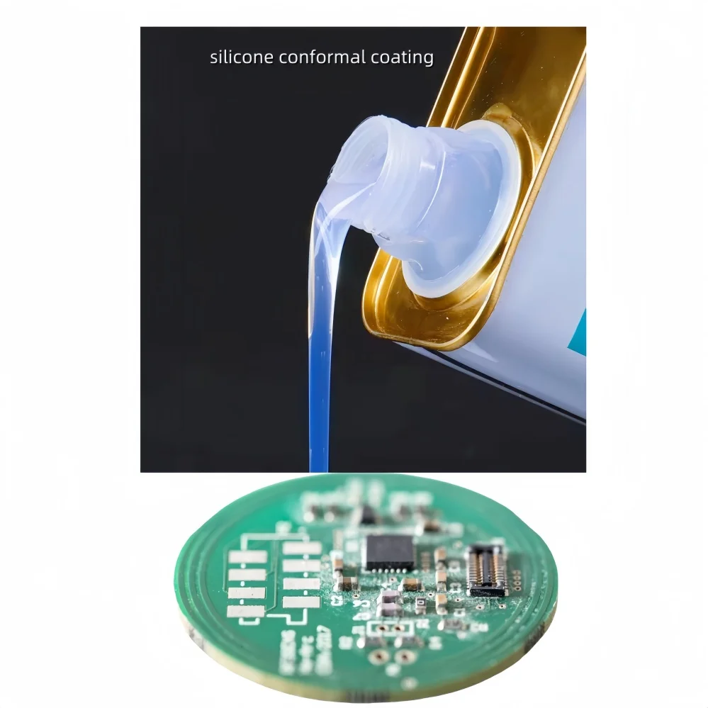 paint for pcie High Temperature Flame Retardant UV Conformal Coating For PCB uv glue liquid silicone sheet painting