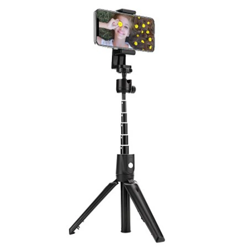 Multi-function Foldable 3 in 1 BT Aluminum Alloy Tripod Monopod  Foldable Selfie Stick For Phone Gopro