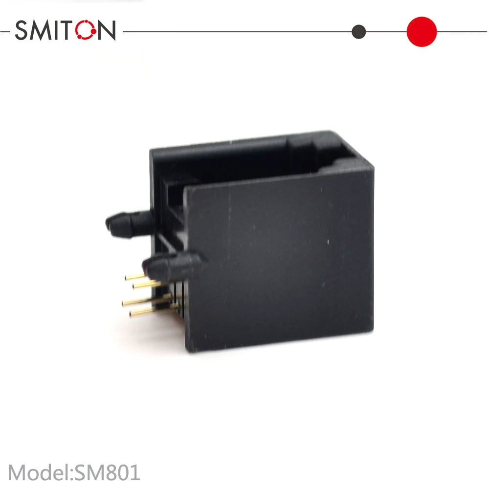 PCB Modular RJ9 Jack Female 4P4C Socket