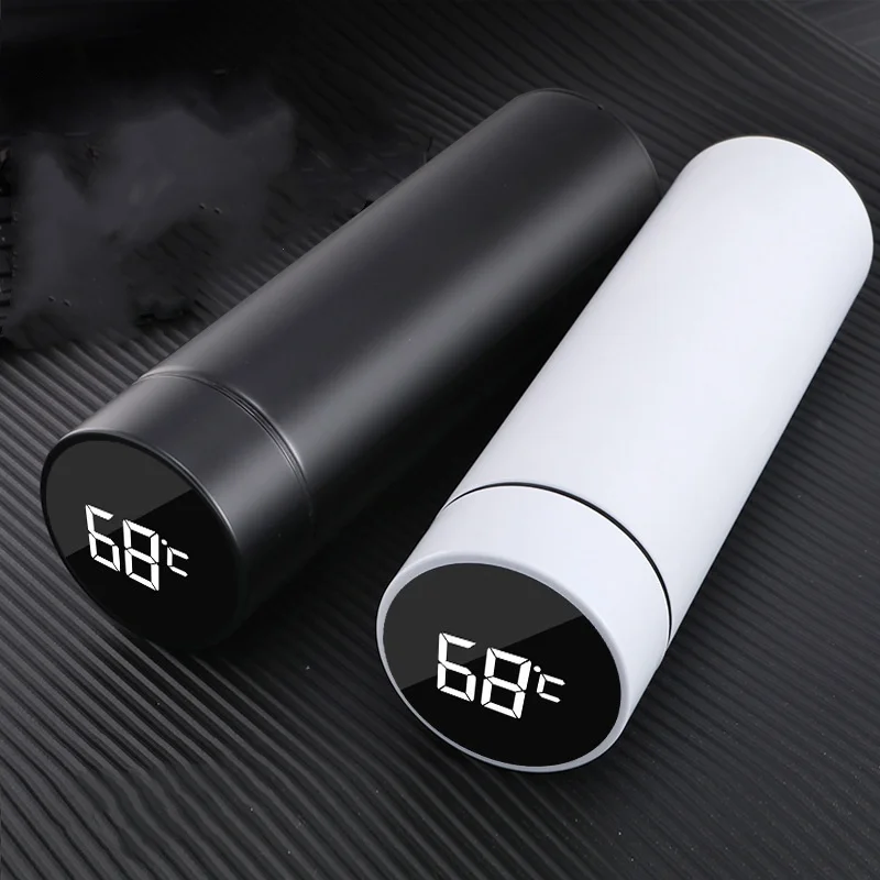 YML custom 304 stainless steel water cup intelligent temperature measuring thermos cup LED display creative water cup