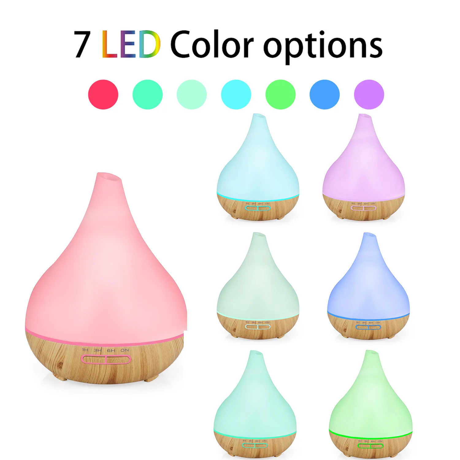 Hot Selling Electric Aroma Diffuser 400ml 7 Colors Lights Ultrasonic Essential Oil Diffuser Aromatherapy For Room
