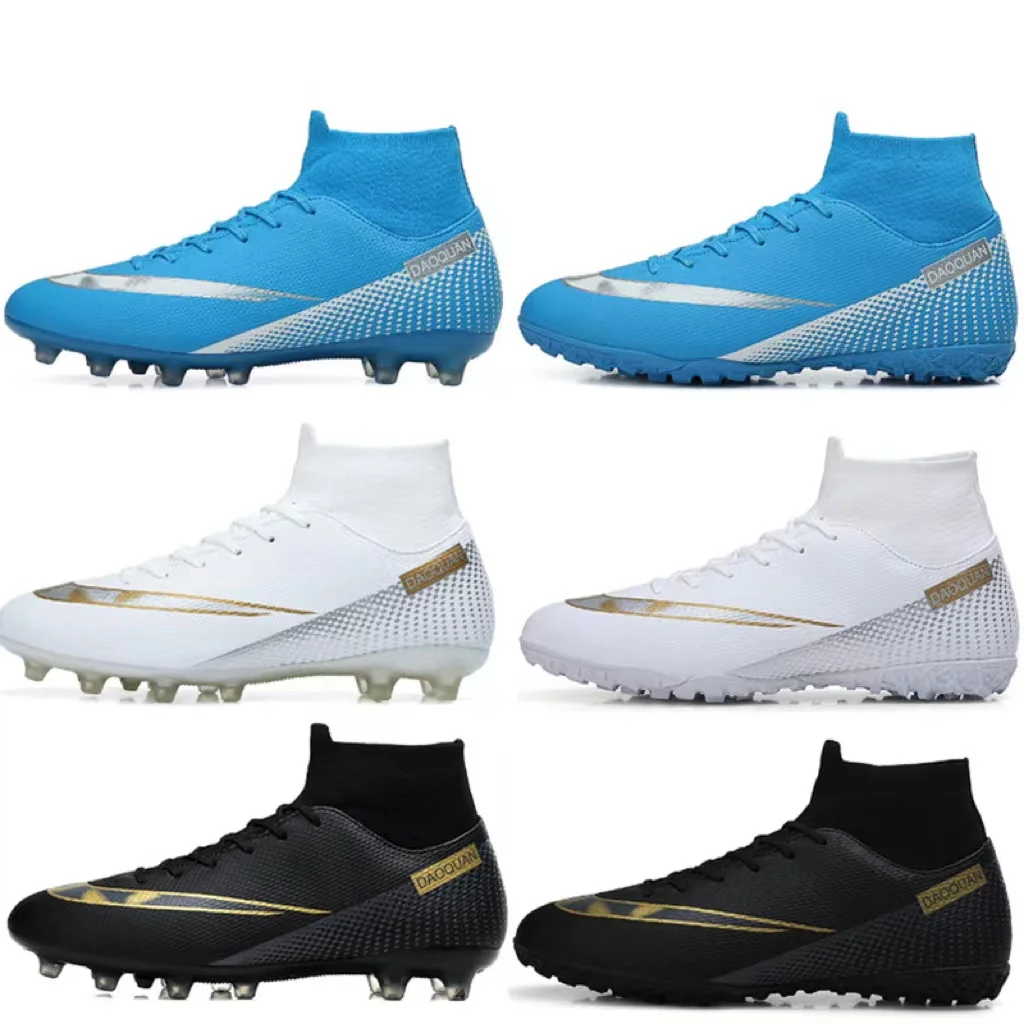 High Quality Factory Wholesale Cheap Custom Professional High Ankle Football Boots Outdoor Soccer shoes For Men