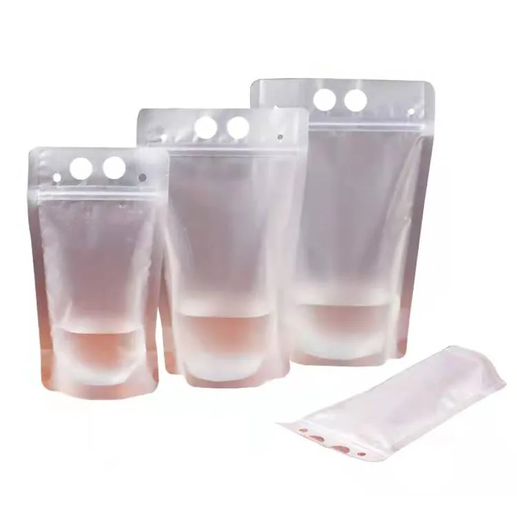 Одноразовый прозрачный самозапечатывающийся пакет для молока и чая с горячими и холодными напитками