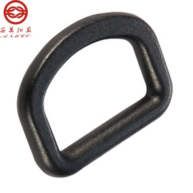Natural molding simple plastic d ring buckles for bag accessories auxiliary buckle