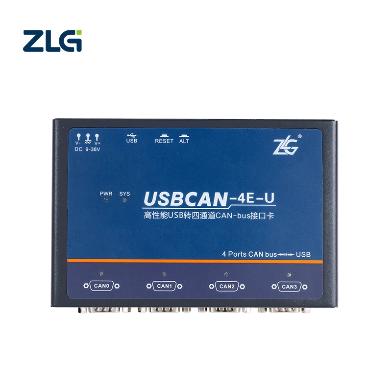 ZLG USB to CAN Bus Message Analysis Intelligent Smart 1/2/4/8 Channels CAN Converter Analyzer CAN Signal Tester Box For Car