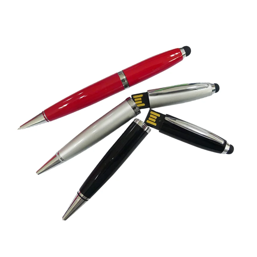 Luxury Multi function metal pen 8GB/16GB/32GB/64GB USB Flash drive pen stylus ball pen with custom logo
