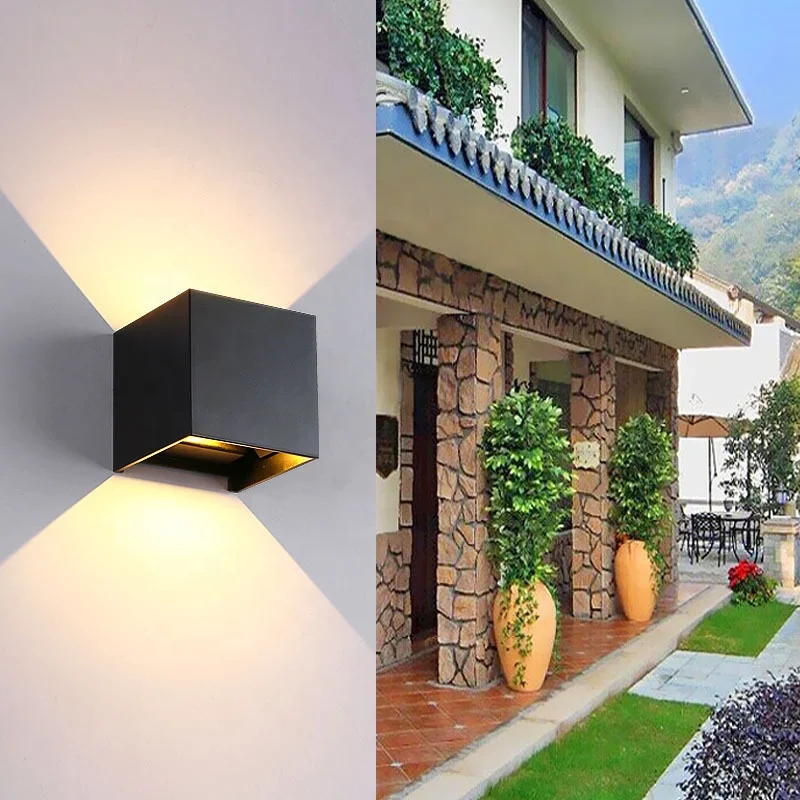 Landscape Outdoor Square Waterproof Decoration Garden Lighting LED Night Light Street Ceiling Wall Lamps Solar