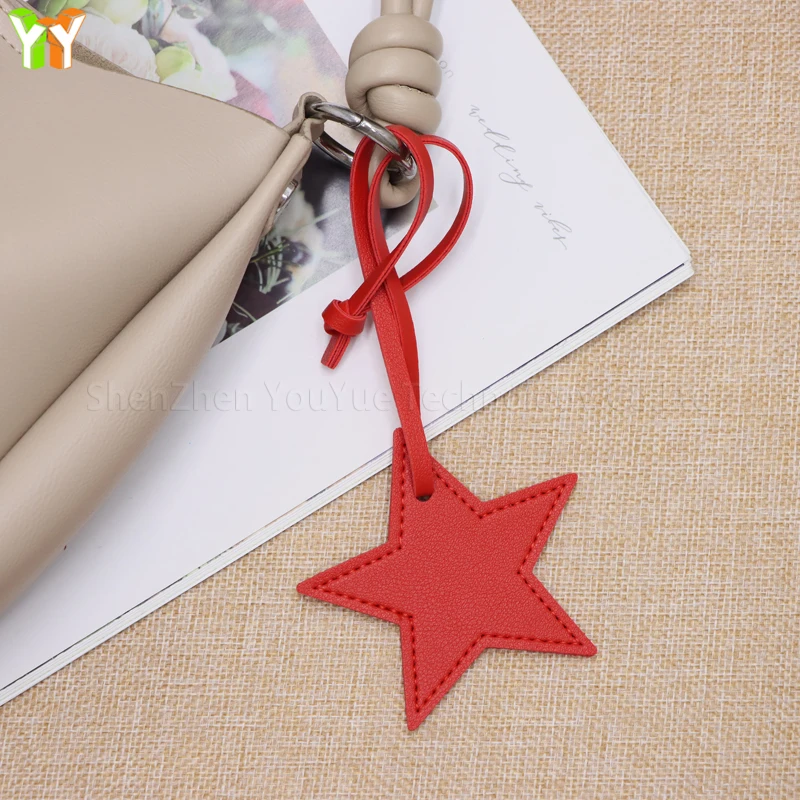 PU Leather Star Bag Charm Fashion Women Handbags Charms Ladies Lucky Star Pendants Car Ornament