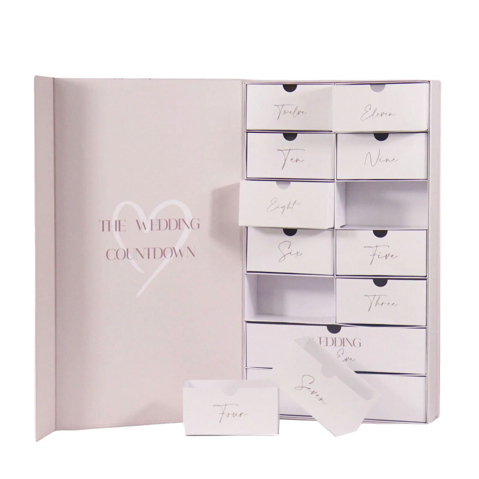 Специальная картонная коробка с календарем для Адвента, коробка с календарем для свадьбы