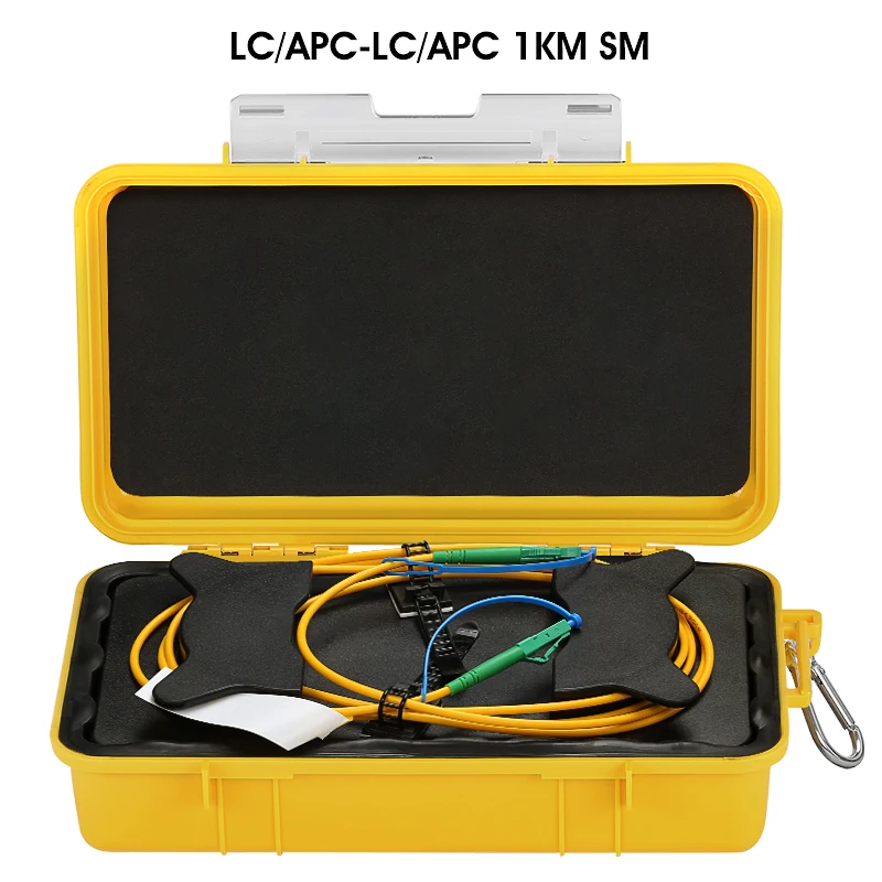 LC/APC-LC/APC OTDR Dead Zone Eliminator Fiber Rings Fiber Optic OTDR Launch Cable Box 1km SM 1310/1550nm