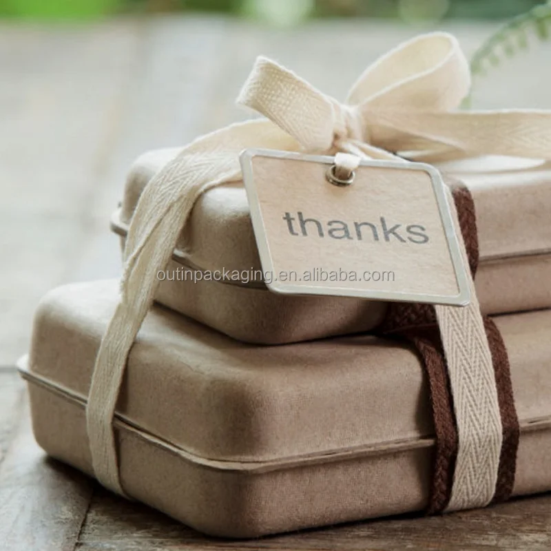 Customized Dry Press Molded Recycled Paper Biodegradable Pulp Packaging Box Eco Friendly Mold Pulp Molding Packaging Box