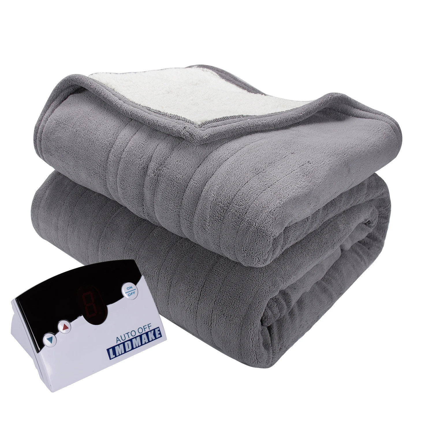 Оптовая продажа мягкое электрическое одеяло с умным управлением двойное нагревательное