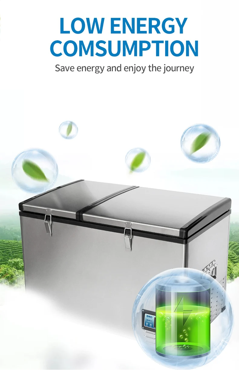 Alpicool BCD Series AC Case Make 12 24 Volt Metal Milk Cooler Compressor 100L Car Fridge Refrigerators and Freezers Ace Model