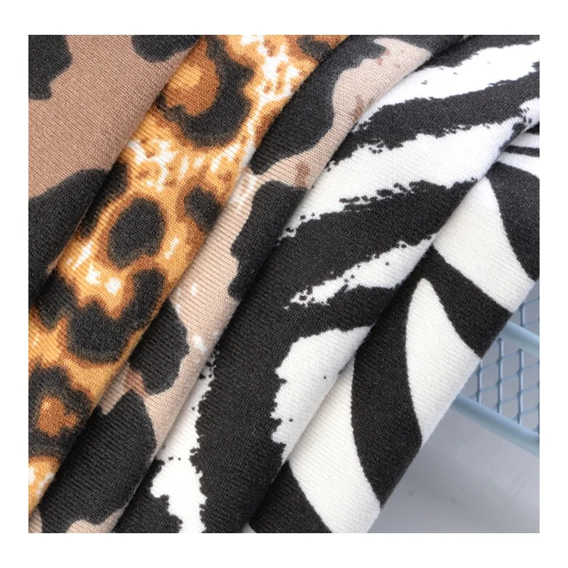 DTY brushed milk silk fabric DBP double brushed 95% polyester 5%spandex fabric custom knitting dty brush print fabric