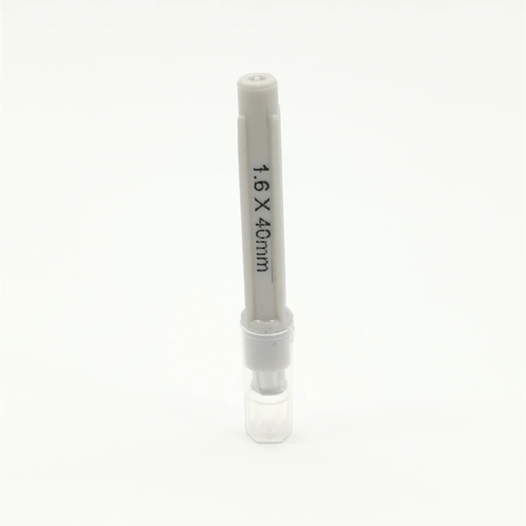 Одноразовая ветеринарная игла с алюминиевой втулкой 1,6 мм * 40 мм