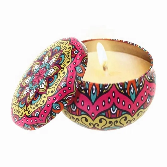 Private Label Exquisite Small Metal Candle Container Aluminum Candle Jars Tin