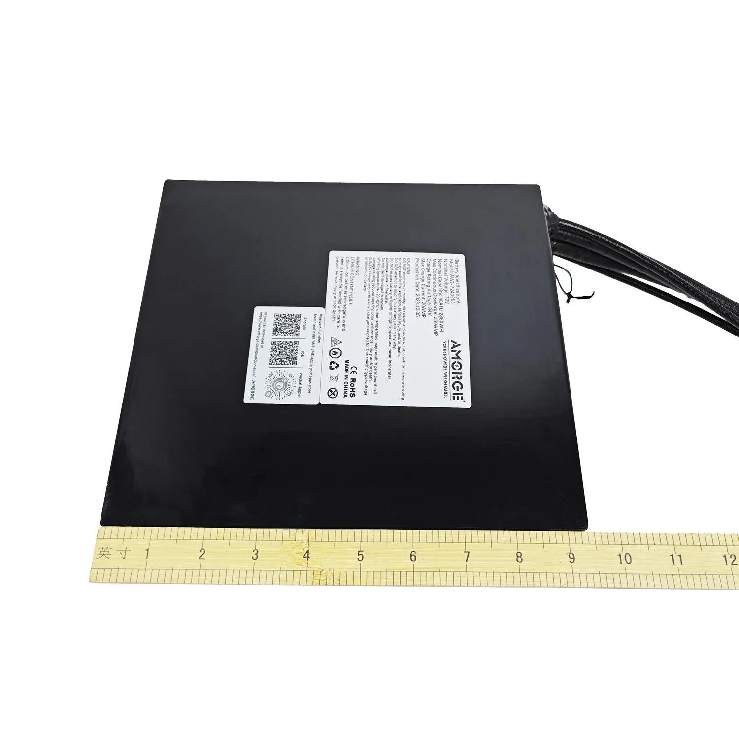 AMORGE 72 В 40AH 250AMP литиевая батарея с ANT Bluetooth BMS