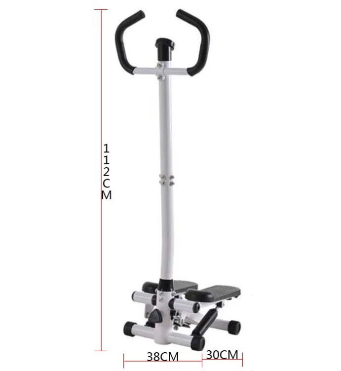 Home Use Handlebar Fitness equipment Foldable Stair Step Machine stepper with Resistance Bands and handle bar