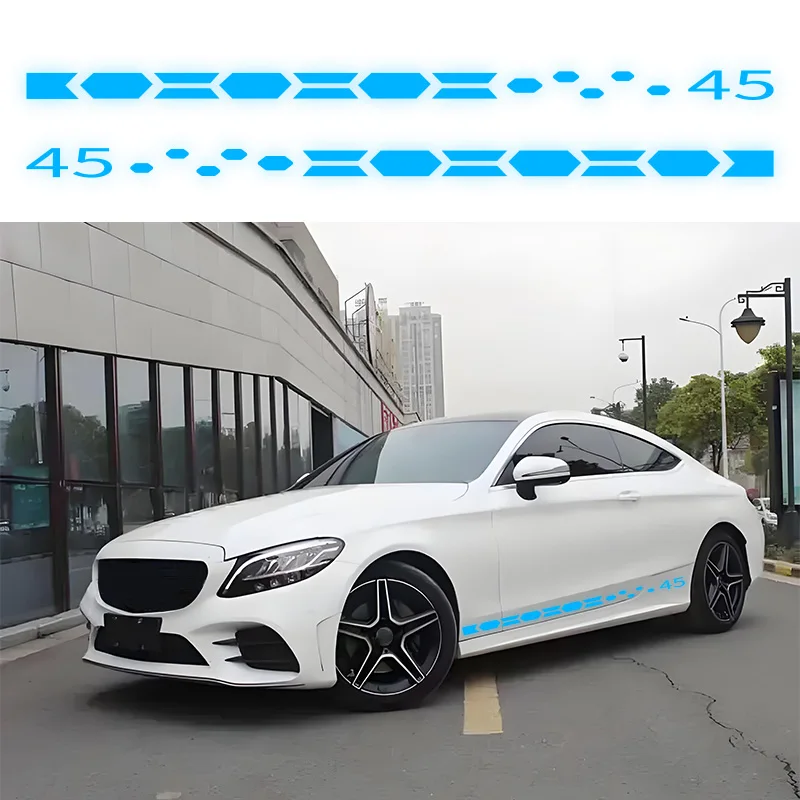 Waterproof Sports Car Door Body Side Decoration Strip Clubsport45 VW Golf 6 7 8 MK8 R Line Trim Accessories 2020-2023 Models