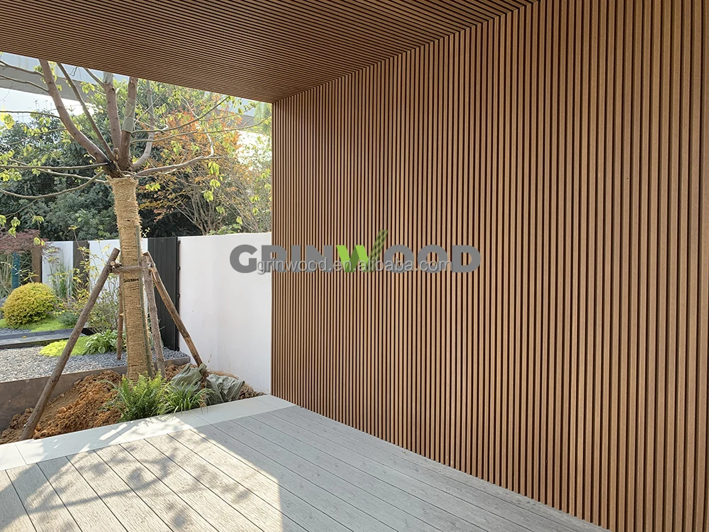 Hot selling waterproof outdoorhouse wall exterior wpc wall cladding wall panel plastic wood composite board