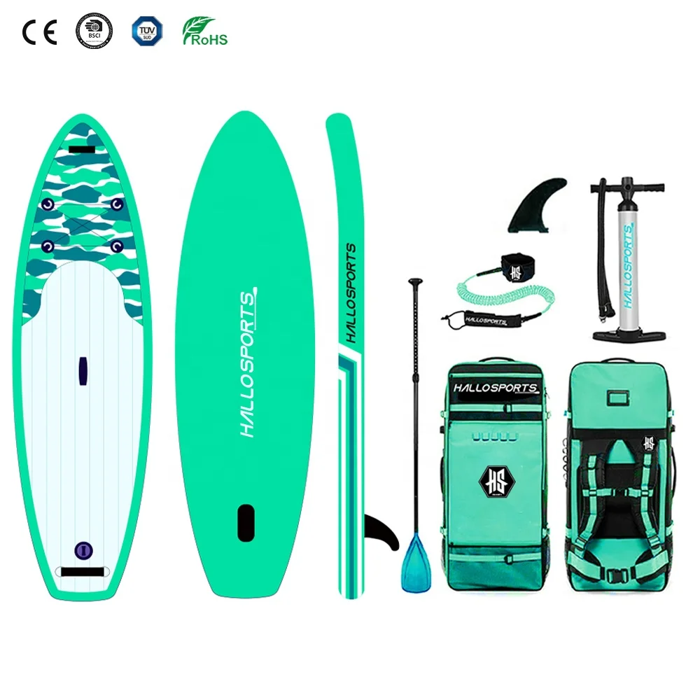 Hallosports 063 adventure super ocean inflatable stand up paddle board sup borad 12 for 250 lbs