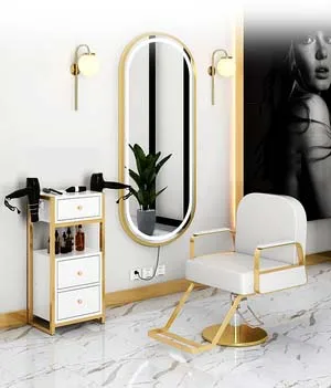 New barber shop cabinet tool table hairdresser special shelf hairdressing floor mirror table cabinet