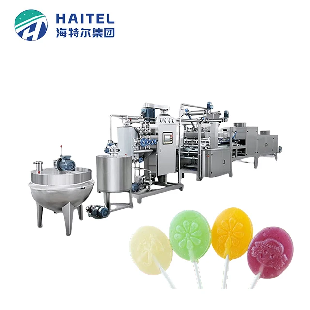 Popular high speed efficient flat lollipop making machine production for candy factories