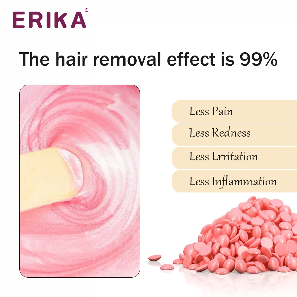 2.2LB/1kg Private Label Chocolate Painless Brazilian Hard Wax Beans Leg Hair Removal Smooth Gentle Bulk Sale