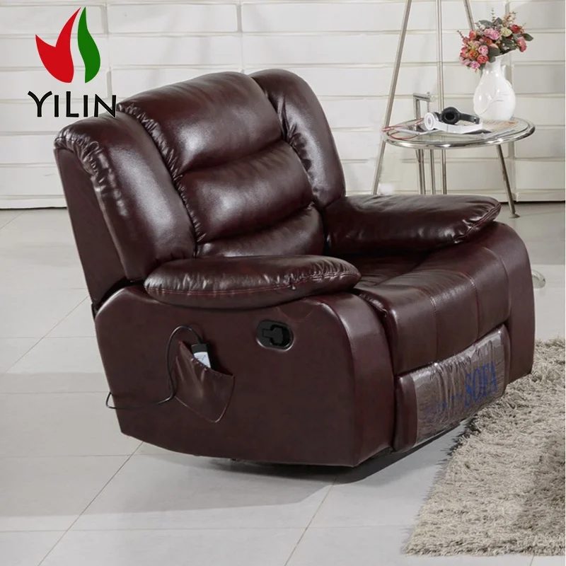 Cheap drawingroom leather couch settee function home theater sofas sectional three seater recliner sofa set