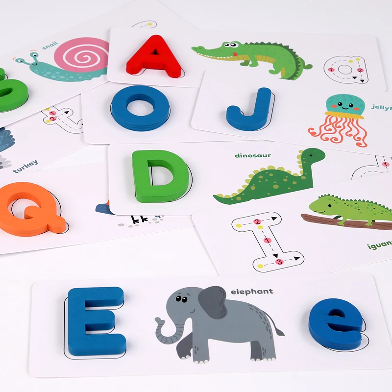 Customized Non-Toxic Educational Alphabet  English Alphabet Matcing Game Montessori Other Educational Toys Kids Toys