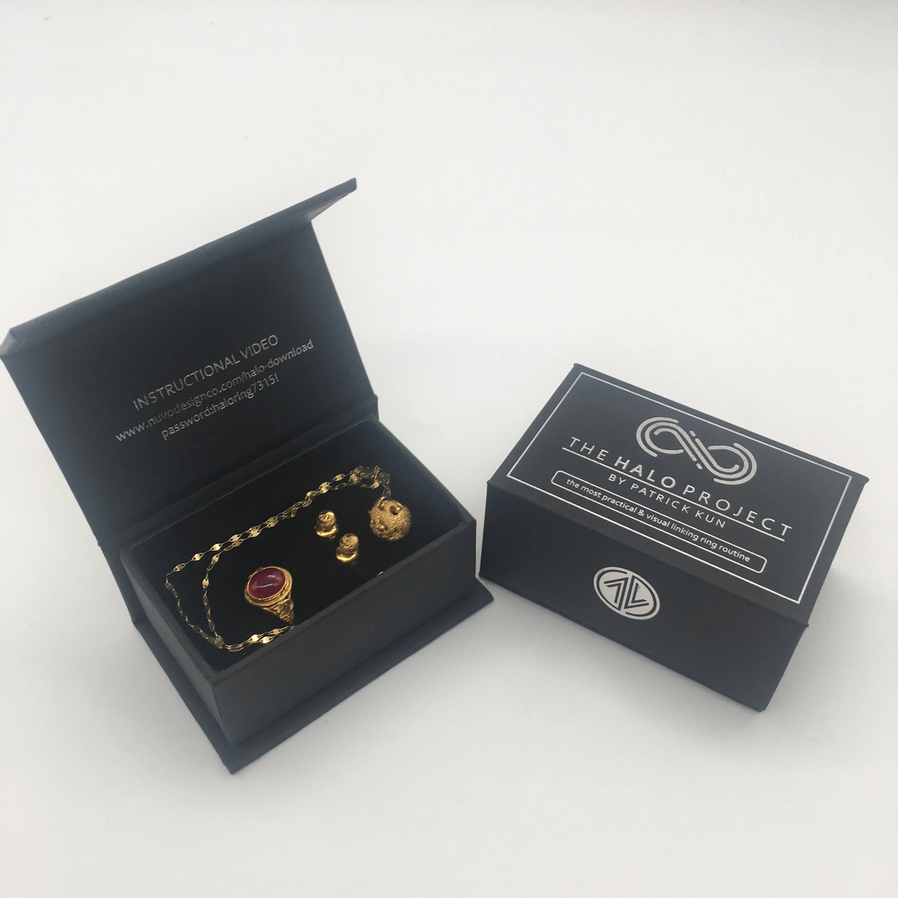 
Wholesale price customized Luxury Ring Box Jewelry Box Logo jewelry packaging box 
