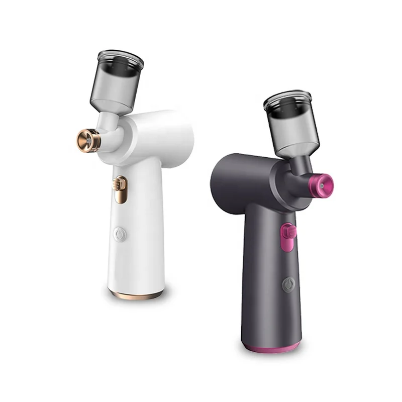 Пользовательский портативный бесшовный беспроводной Аэрограф для ухода за кожей лица с компрессором