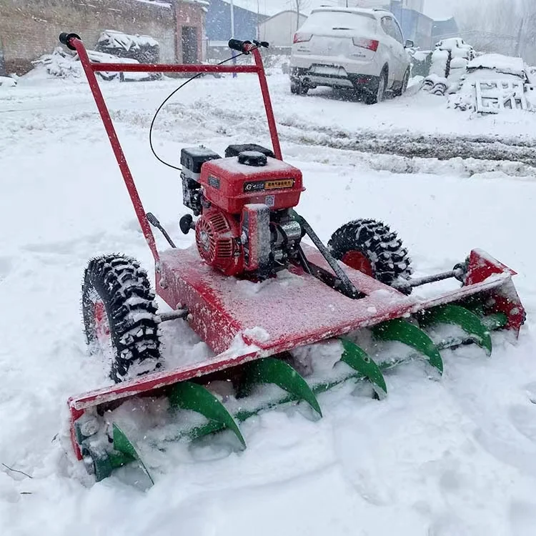 Small snow blower attachment gasoline snow blower