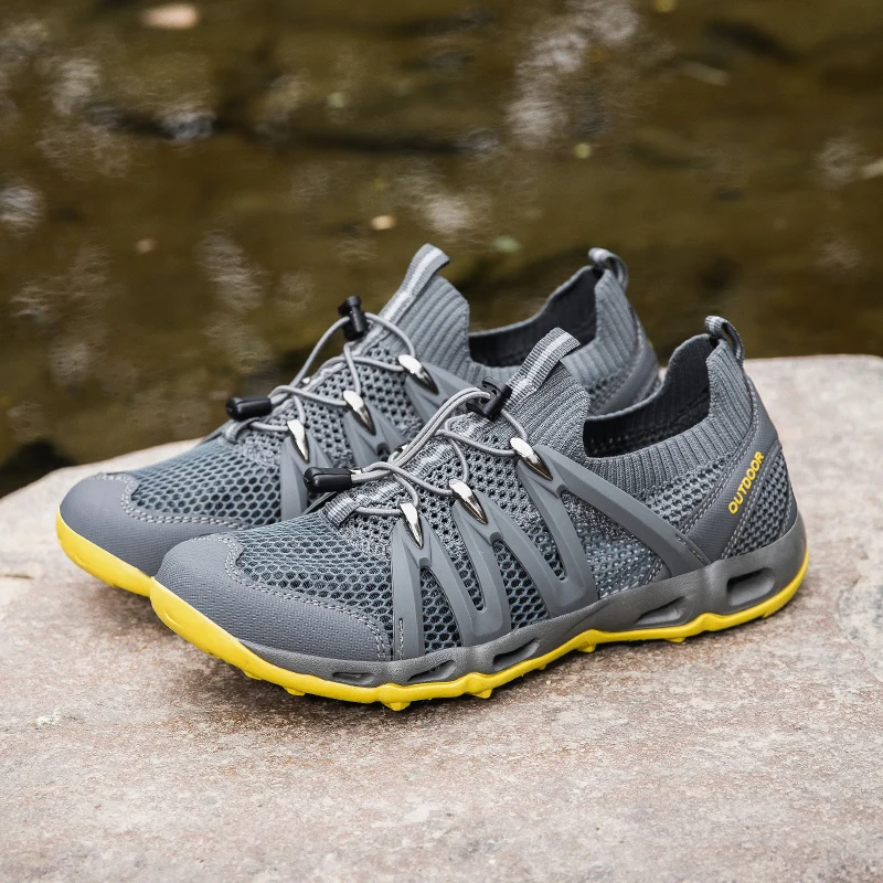 New Lightweight Couple Outdoor Trekking Hiking Shoes Anti-skid Low Top Mountain Climbing Water Sneakers