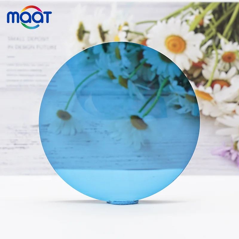 High Quality Transition Lens 1.56 Photochromic Blue HMC Coating Single Vision Lenses