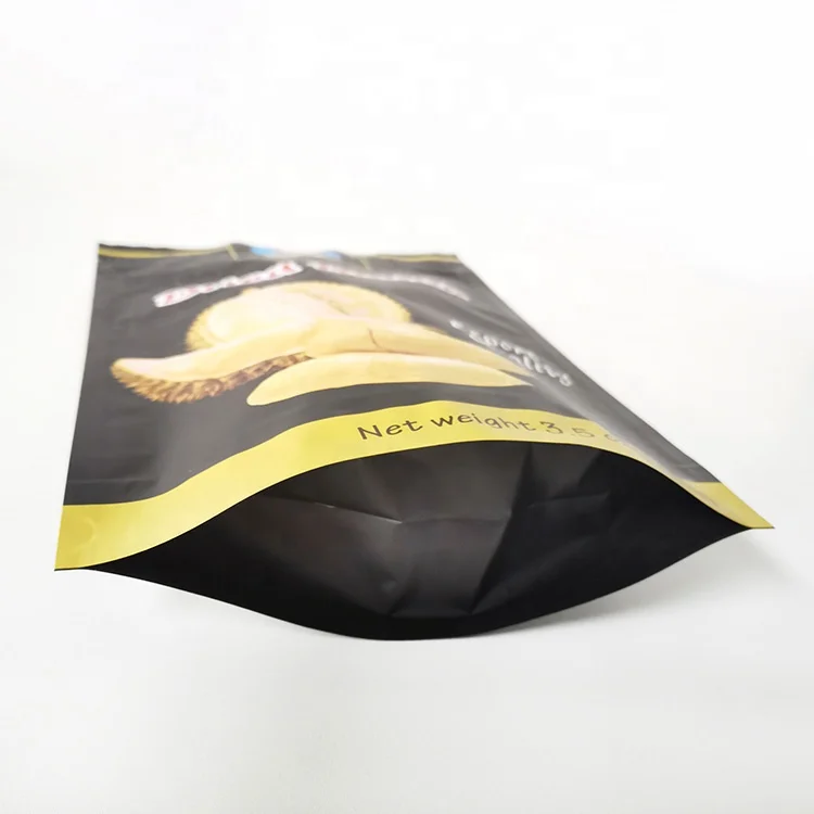 Wholesale Custom Logo Plastic Snack Philippine Thai Durian Dried Fruit Package Pouch Stand Up zipper Dry Food Packaging Bag
