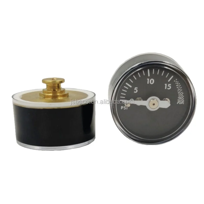 BECO 1 inch 25mm single scale mini pressure gauge,brass tube pressure gauge manometers