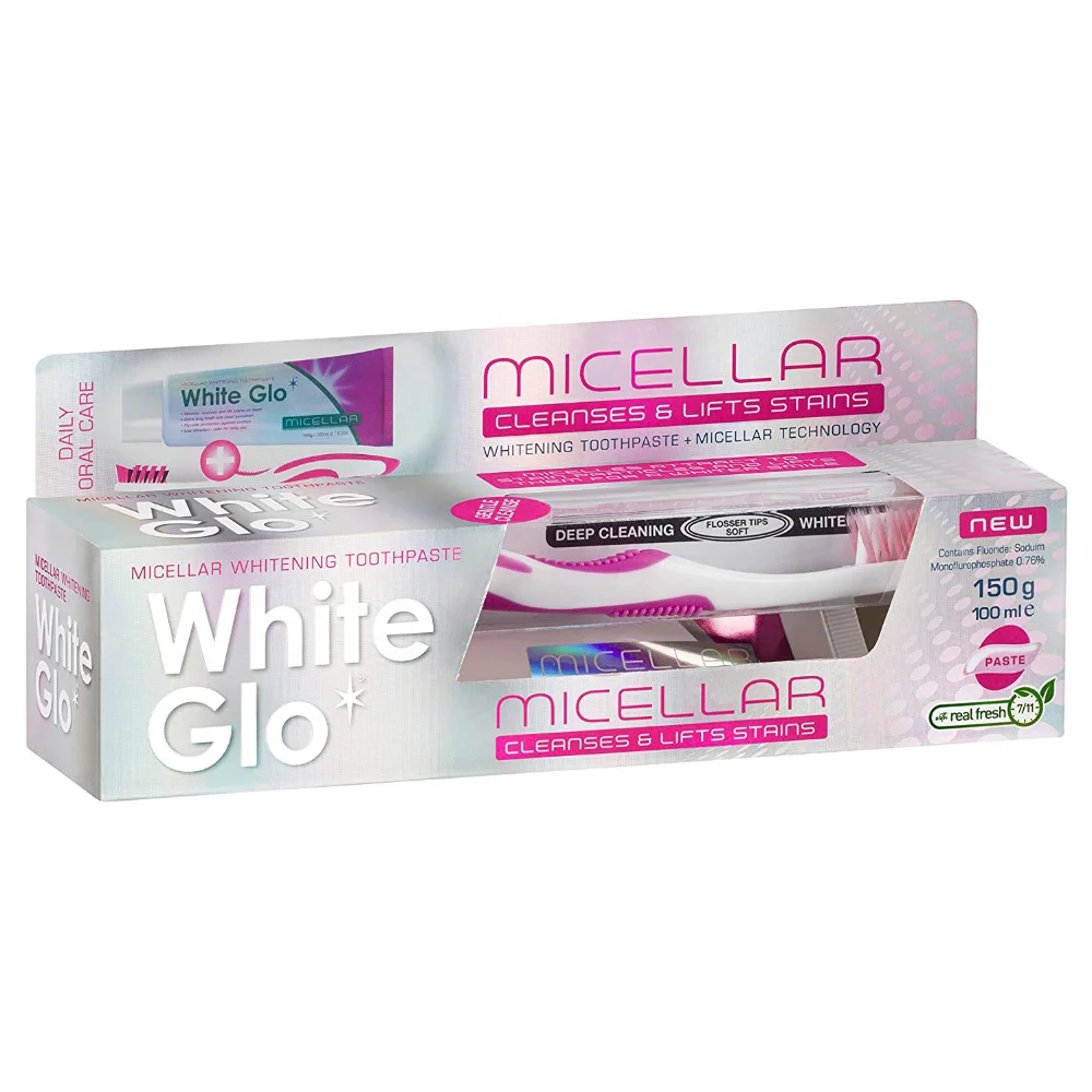 White Glo Micellar Whitening Toothpaste 150G