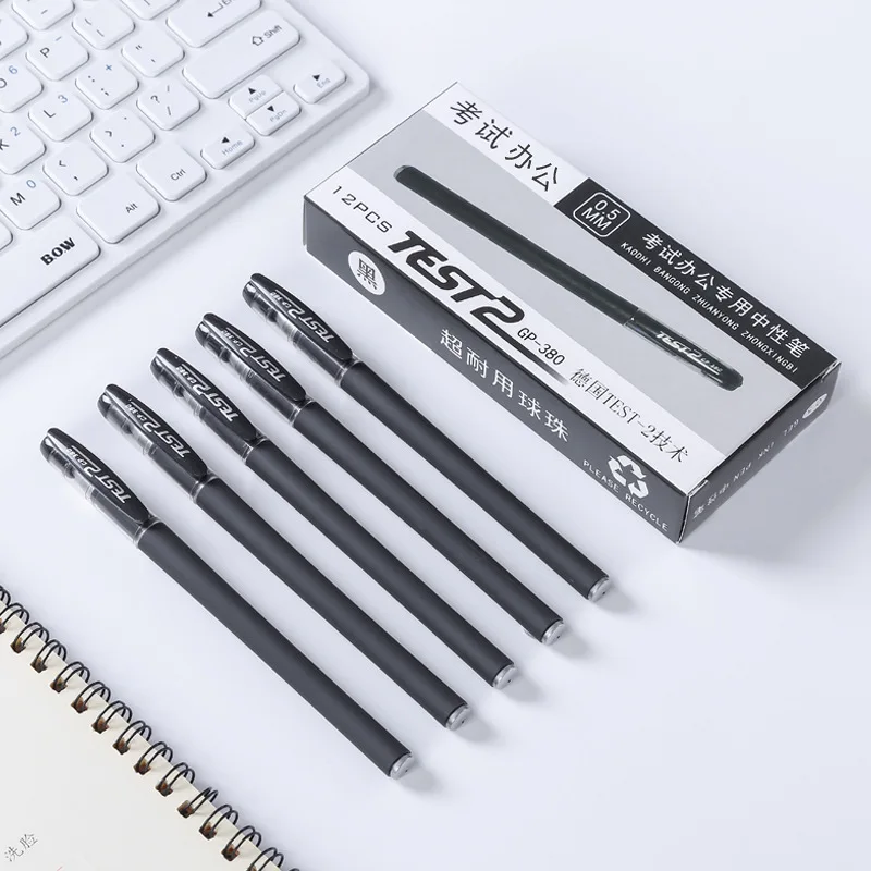 0.5mm frosted carbon business signature gel pen office student exam water pen ballpoint pen